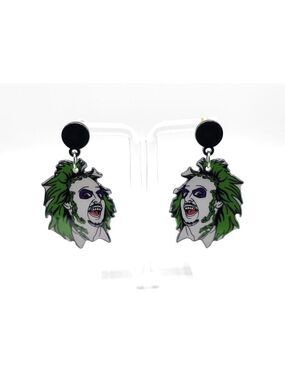 Bettlejuice Halloween Acrylic Dangle Earrings